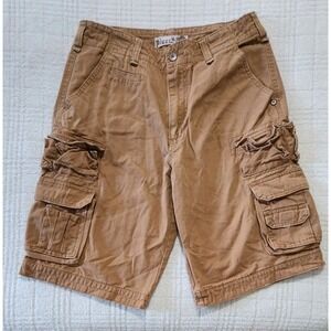 PLUGG‎ Cargo Shorts - Men's Size 32 - Stylish Brown Utility Shorts Y2K